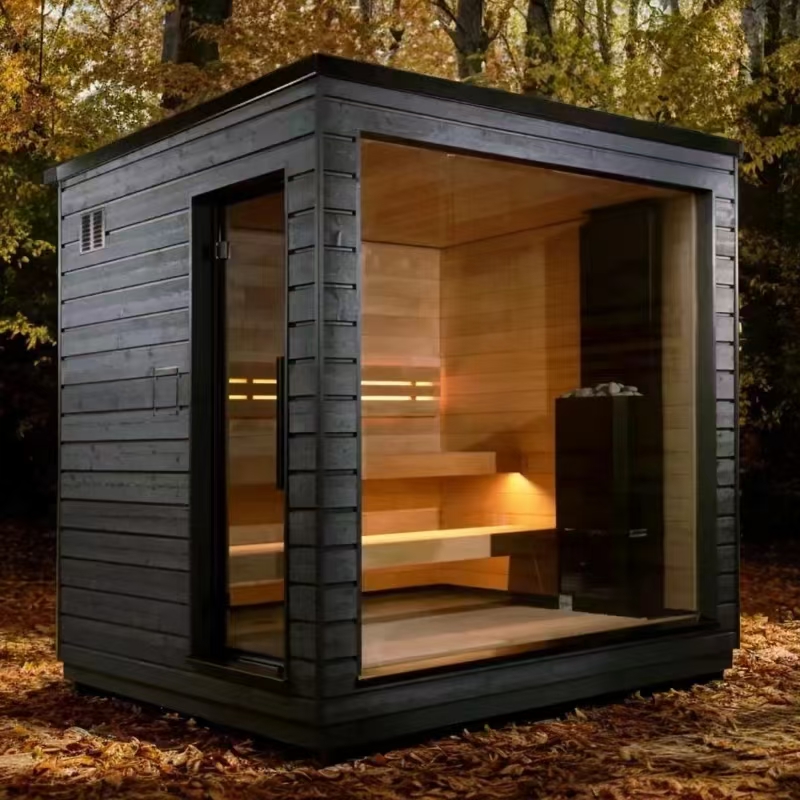 Suzhou Zhongye Sauna Equipment Co., Ltd. yeni açık hava peyzaj tarzı sauna odasını başlattı.