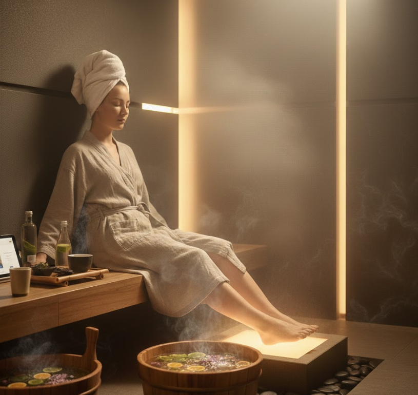 Terleme Odasında Ayak Masajı İçin Derin Sağlıklı Yaşam Rehberi