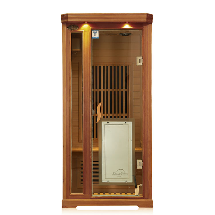 Tek Kişilik Kırmızı Sedir Far Infrared Sauna