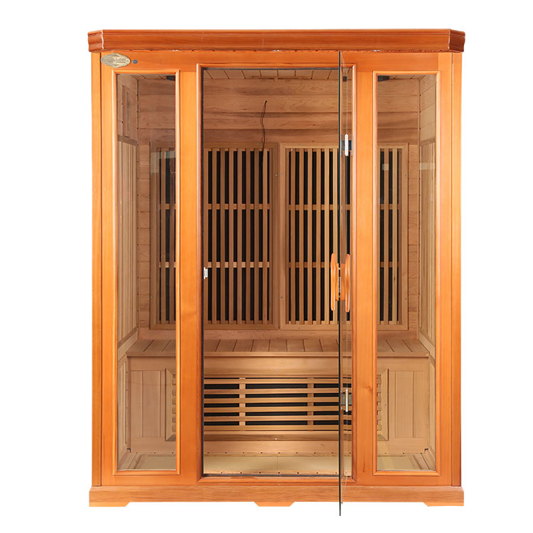 Üç Kişilik Kırmızı Sedir Far Infrared Sauna