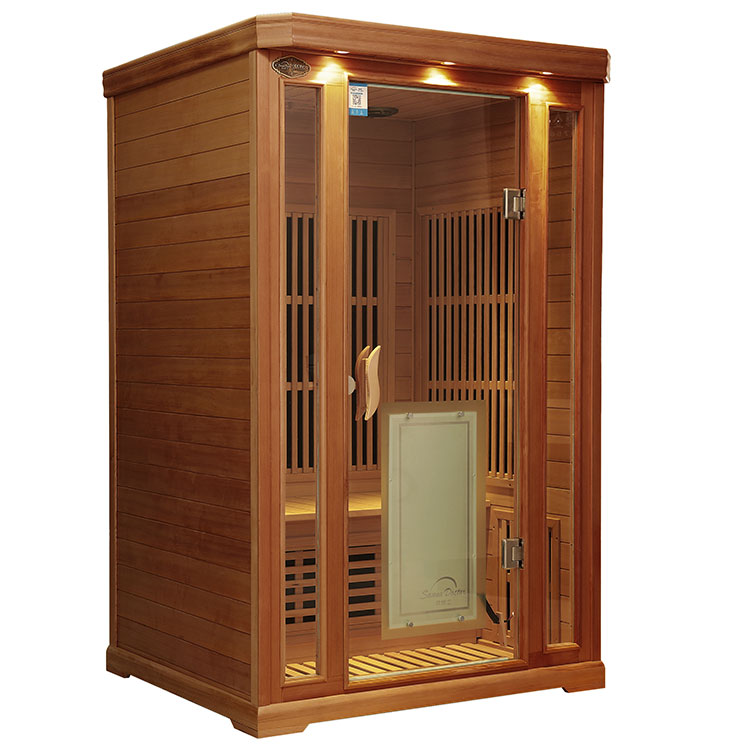 İki Kişilik Kırmızı Sedir Far Infrared Sauna